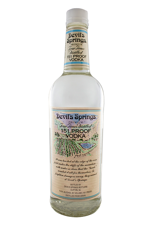 Devils Spring Vodka bottle