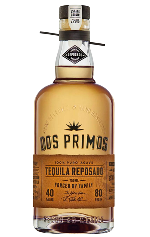 Dos Primos Reposado bottle