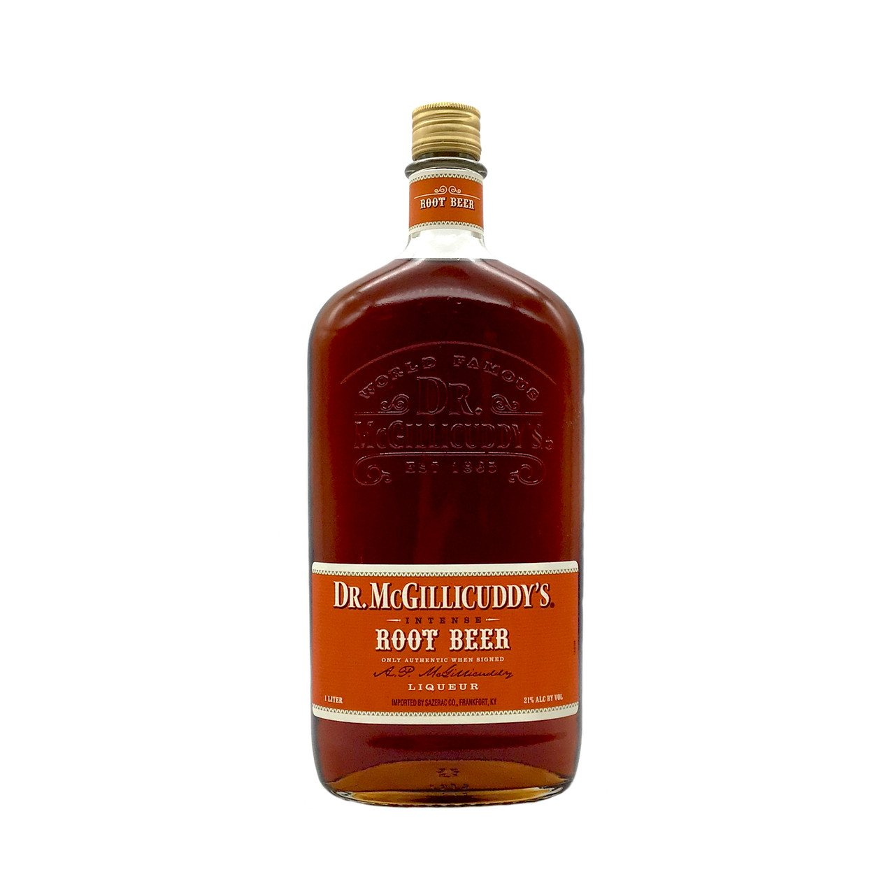 Dr Mcgillicuddys Root Beer bottle