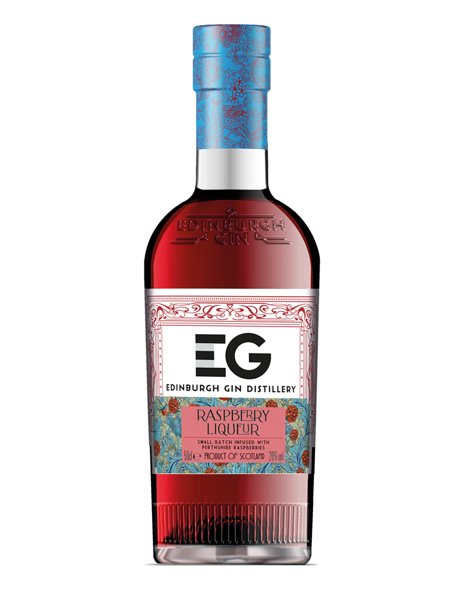 Edinburgh Raspberry Gin Liqueur Disco bottle