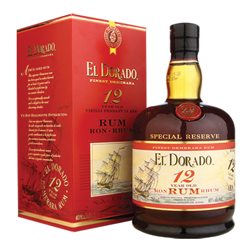 El Dorado 12Yr Aged Rum bottle