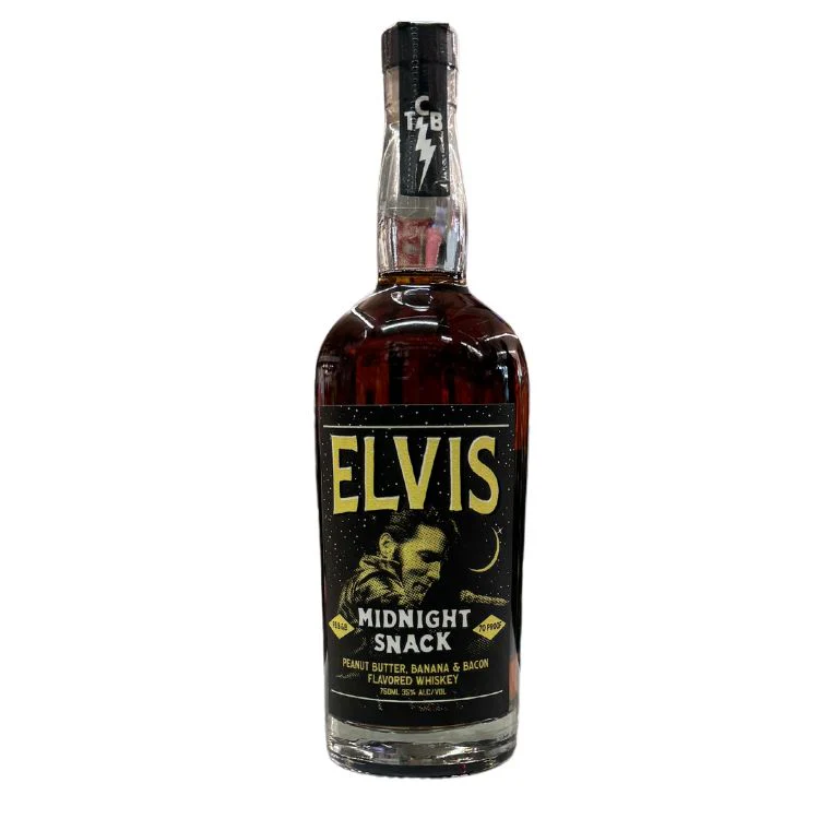 Elvis Midnight Snack Flavored Whiskey bottle