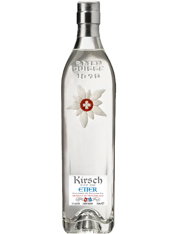 Etter Kirsch Aop Zug Eau-De-Vie Edelweiss bottle