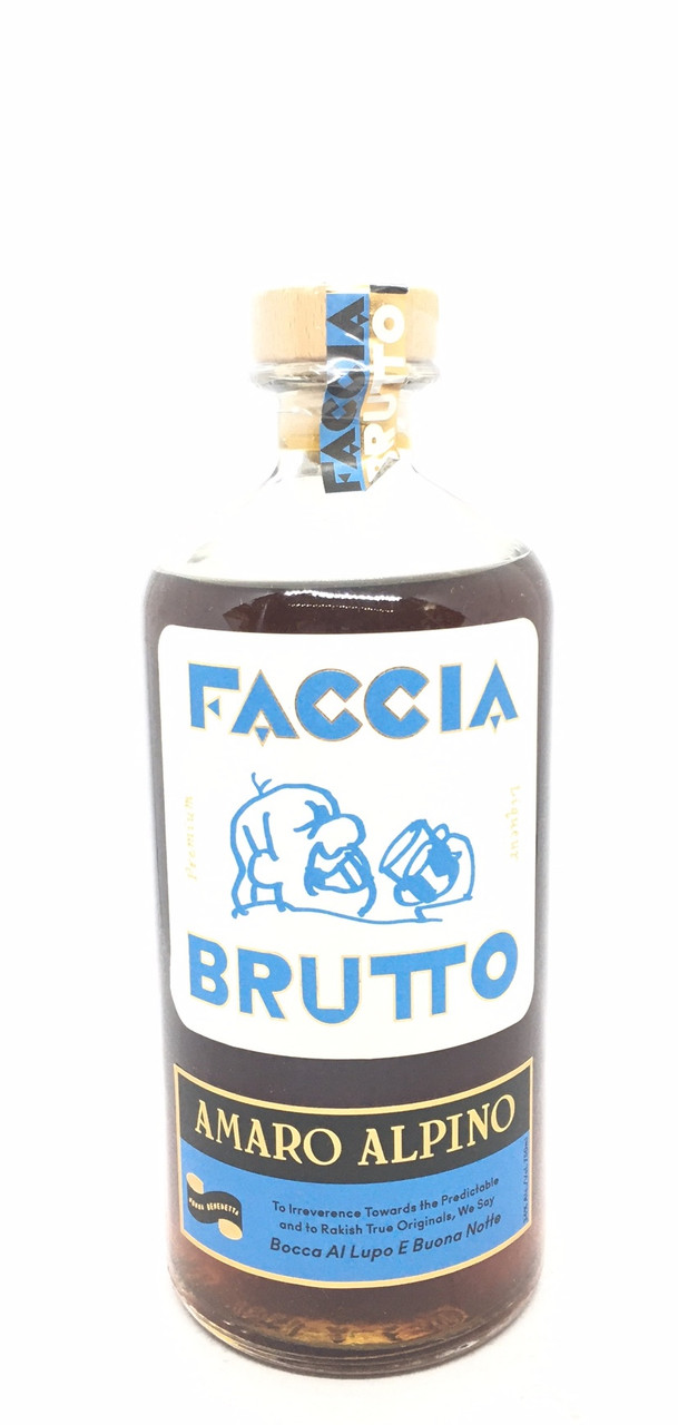Faccia Brutto Amaro Alpino bottle