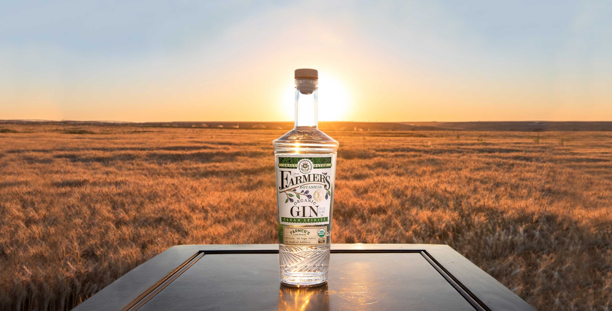 Farmers Organic Gin bottle