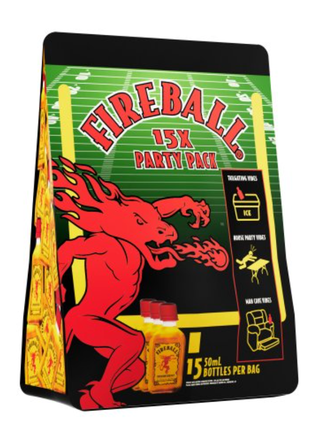 Fireball Fall Tailgate Bag bottle