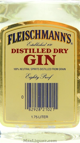 Fleischmanns Gin bottle