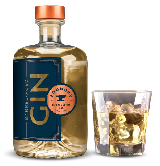 Foundry Barrel Aged Gin bottle