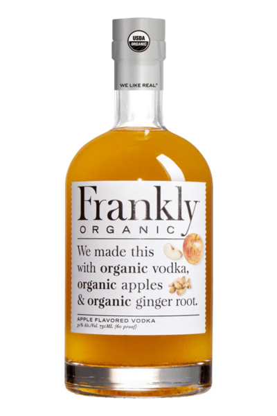 Frankly Organic Apple Vodka bottle