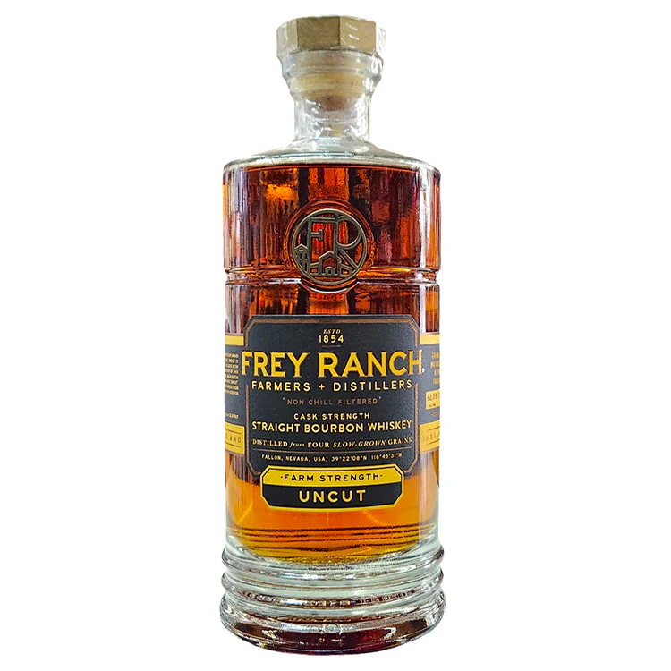 Frey Ranch Farm Strength Straight Bourbon Whiskey Uncut bottle