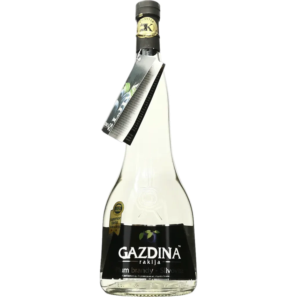 Gazdina Rakija Plum Brandy bottle