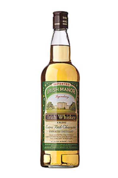 Glass Manor Irish Whiskey bottle