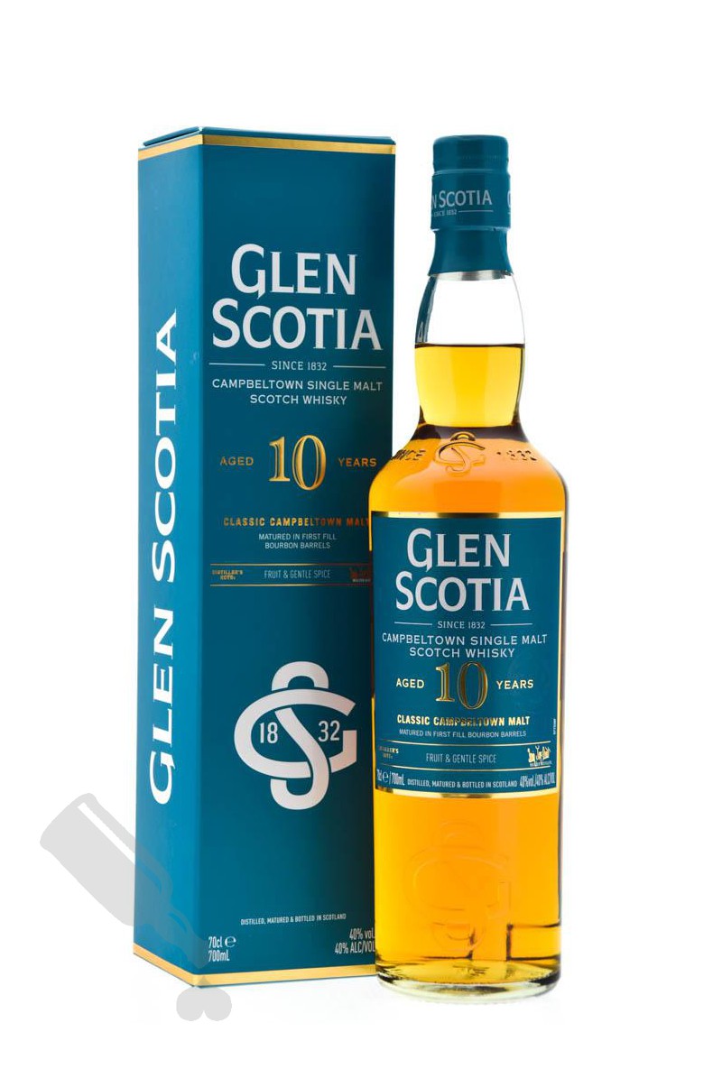 Glen Scotia 10Yr Unpeated Single Malt Scotch Whisky bottle