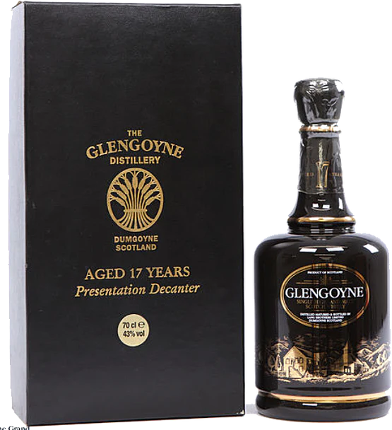 Glengoyne Single Malt Scotch 50Yr Decanter Disco bottle