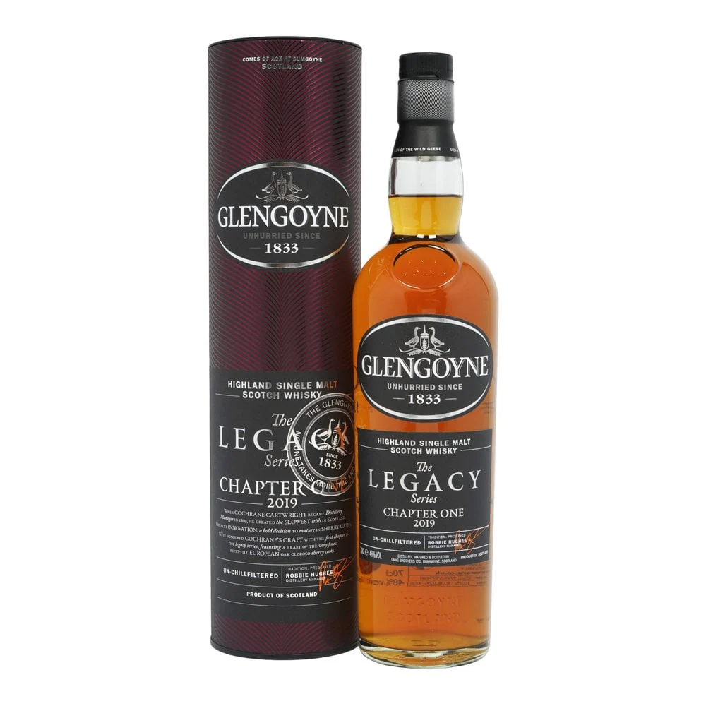 Glengoyne Single Malt Scotch Legacy Series Chapter One Disco bottle