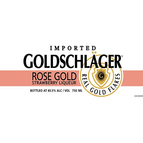 Goldschlager Rose Gold bottle