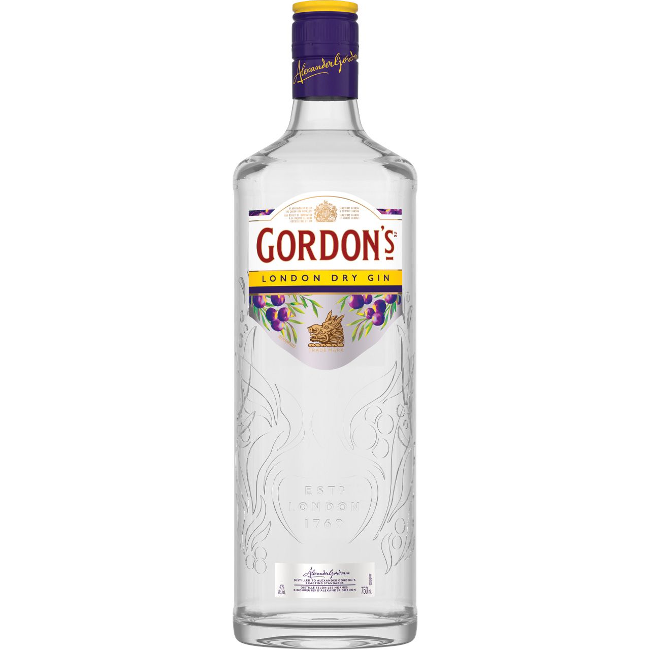 Gordons Gin London Dry bottle