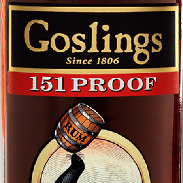 Goslings Black Seal Rum 151 Proof bottle