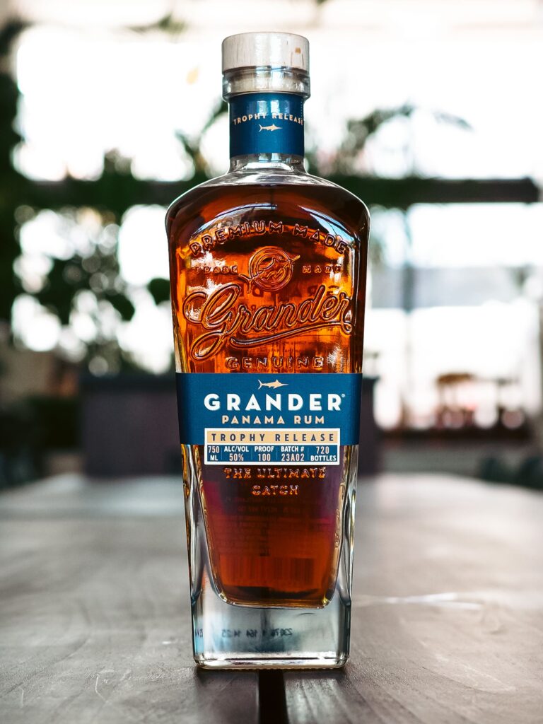 Grander Rum Trophy Release bottle