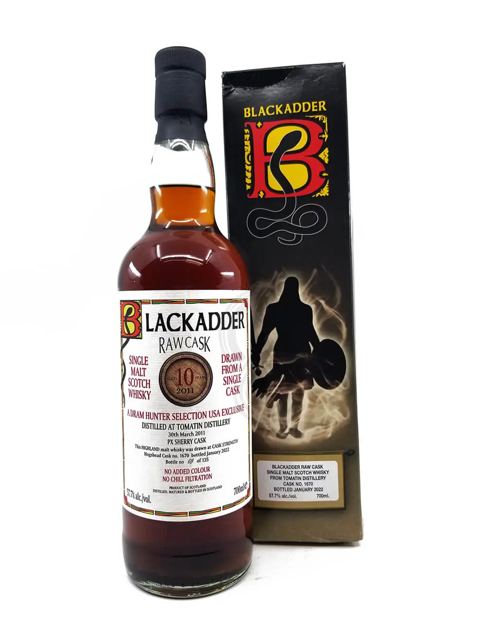 Ha Blackadder Raw Cask Tomatin 11Yr Single Malt Scotch bottle