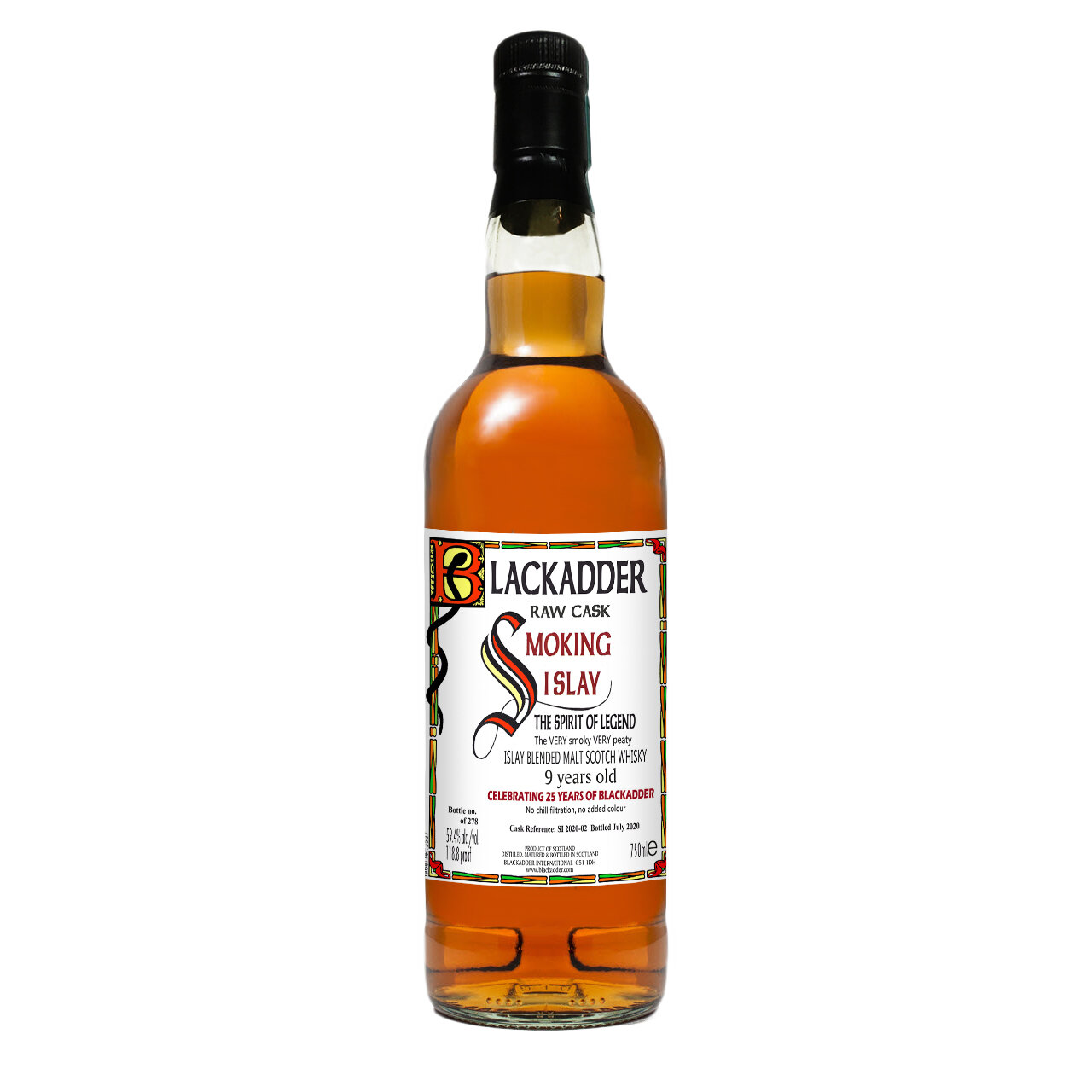 Ha Blackadder Smoking Islay 9Yr Islay Blended Malt Scotch bottle