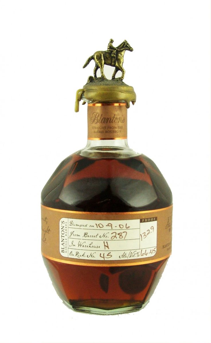 Ha Blantons Straight From The Barrel Bourbon bottle