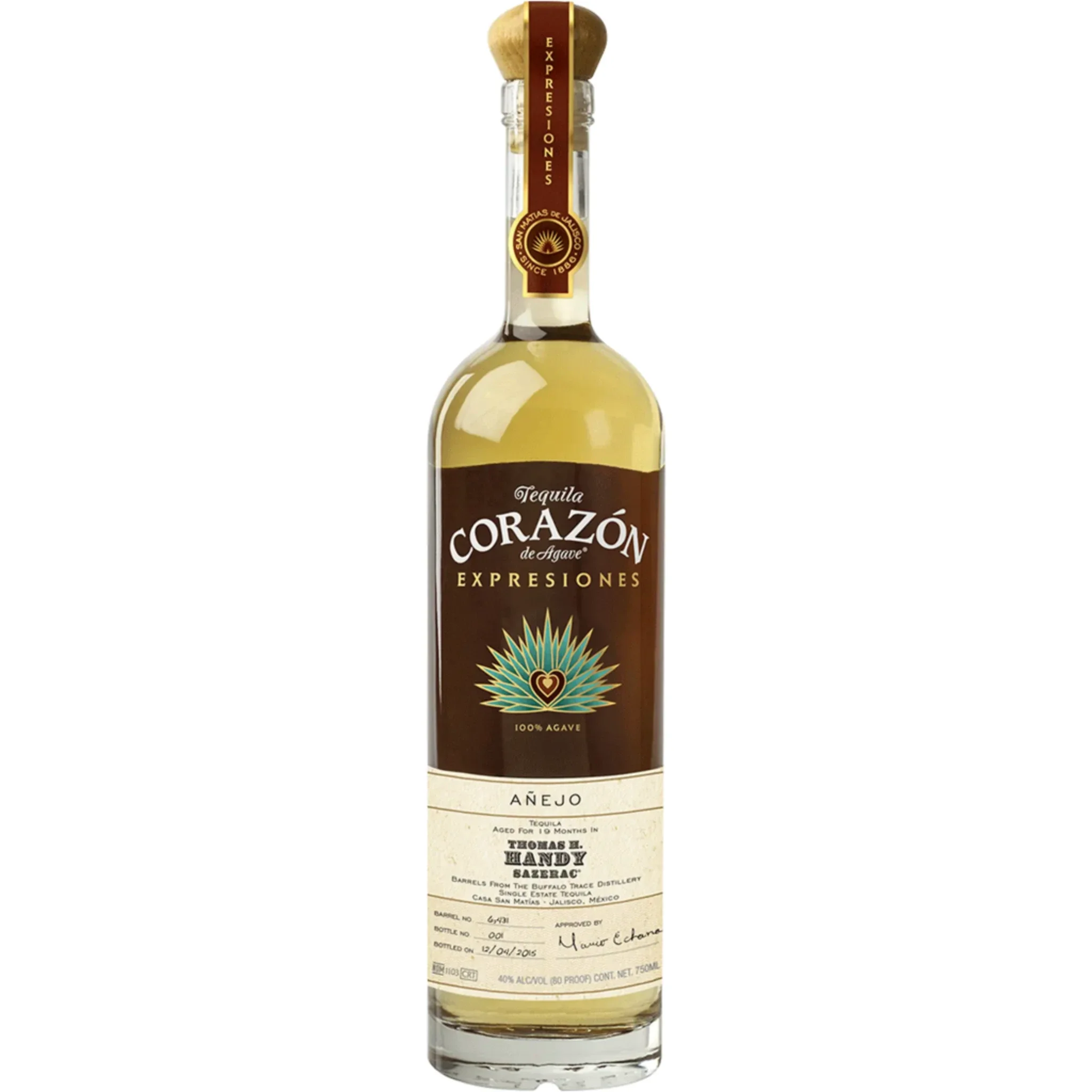 Ha Expresiones Corazon Anejo Thomas Handy bottle