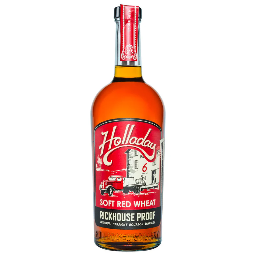 Ha Holladay Soft Red Wheat Rickhouse Proof bottle