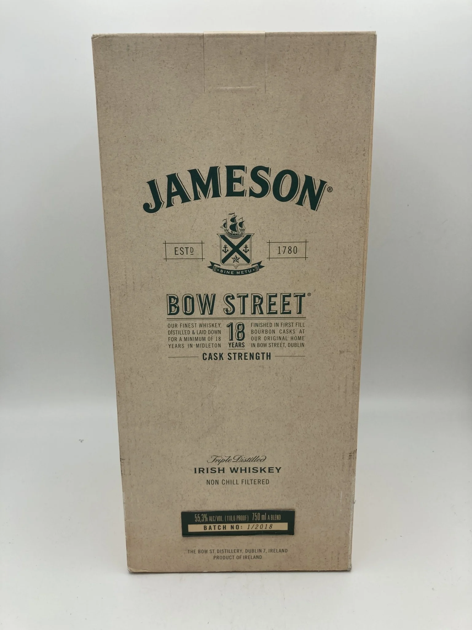 Ha Jameson 18Yr Bow Street Cask bottle