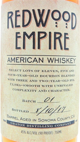 Ha Redwood Empire Vanduzzen bottle