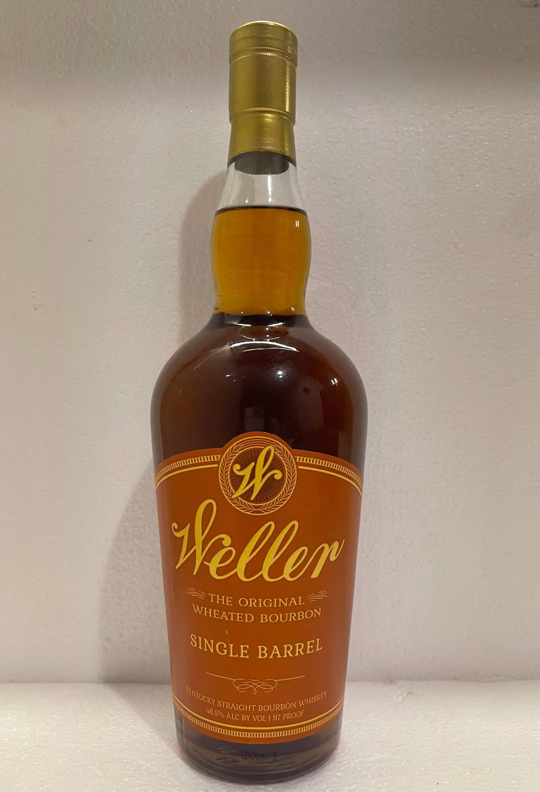 Ha Weller Single Barrel Bourbon bottle