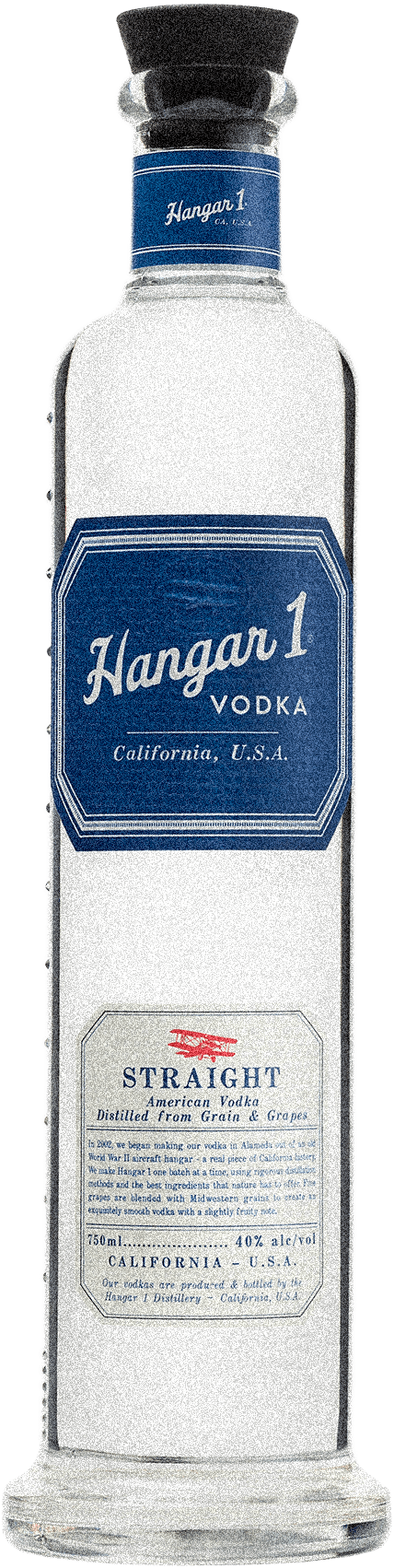 Hangar One Straight Vodka bottle