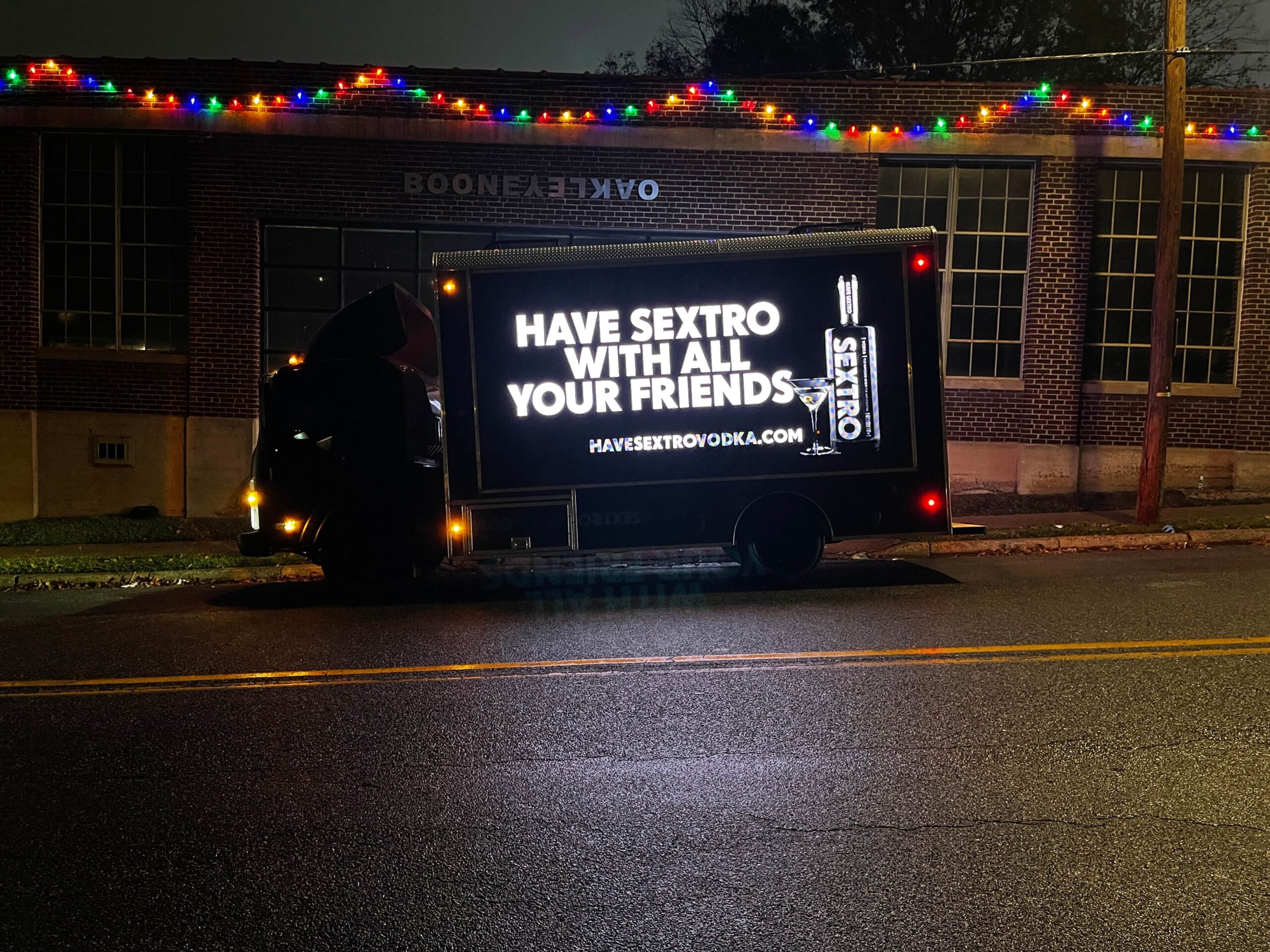 Have Sextro Vodka bottle