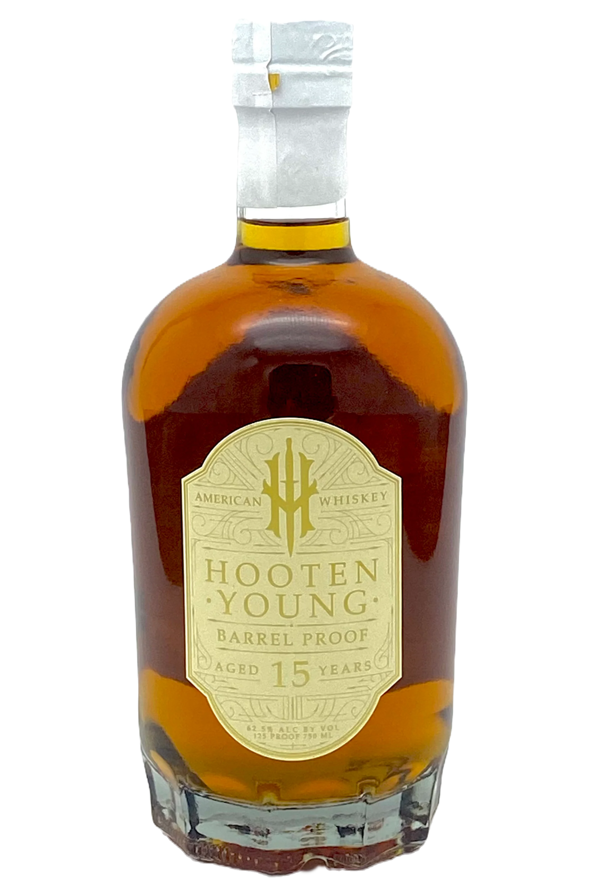 Hooten Young Barrel Proof American Whiskey 15 Yr bottle