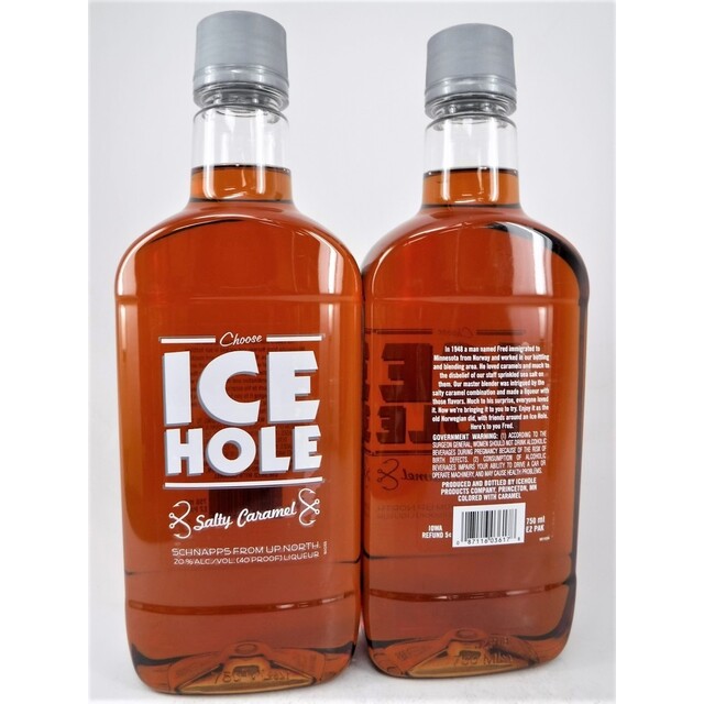 Ice Hole Salty Caramel Schnapps bottle