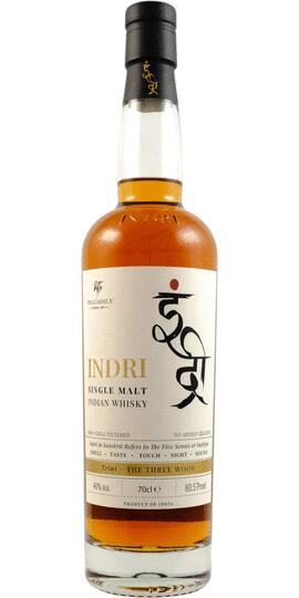 Indri Trini Single Malt Indian Whisky bottle