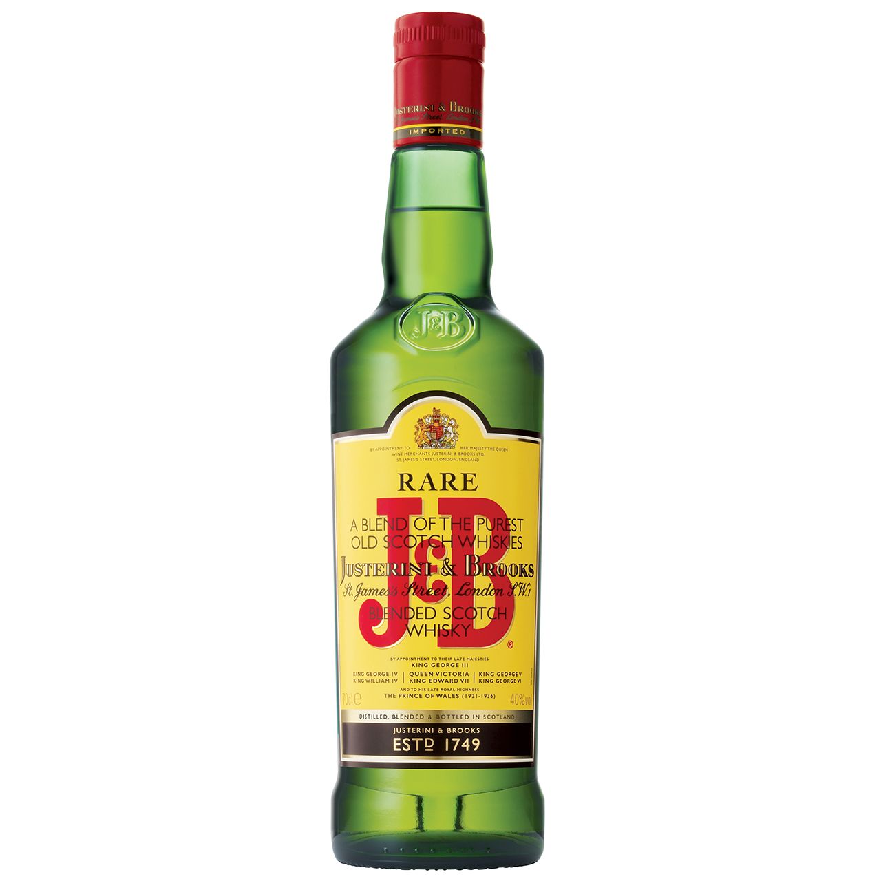 J & B Rare Scotch bottle