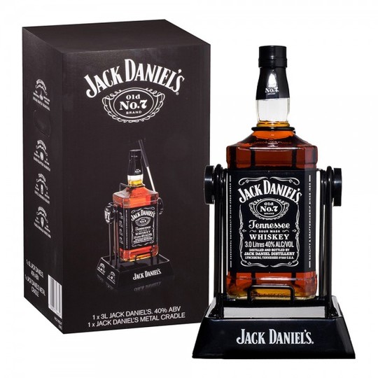 Jack Daniels Old #7 Black Label Flat bottle
