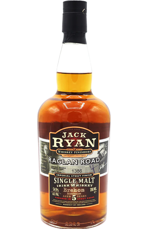 Jack Ryan 5 Yr Raglan Road Irish Single Malt Dno bottle