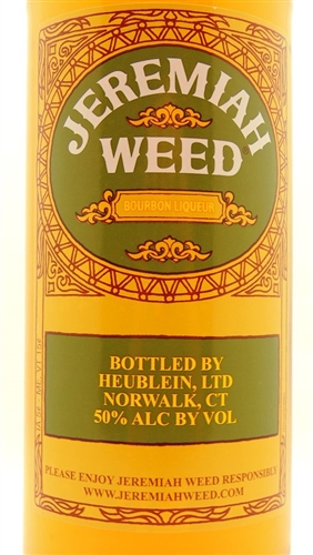 Jeremiah Weed 100Prf Bourbon Liqueur Disco bottle