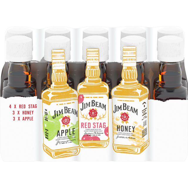 Jim Beam Flavors Brick Pack Mini bottle