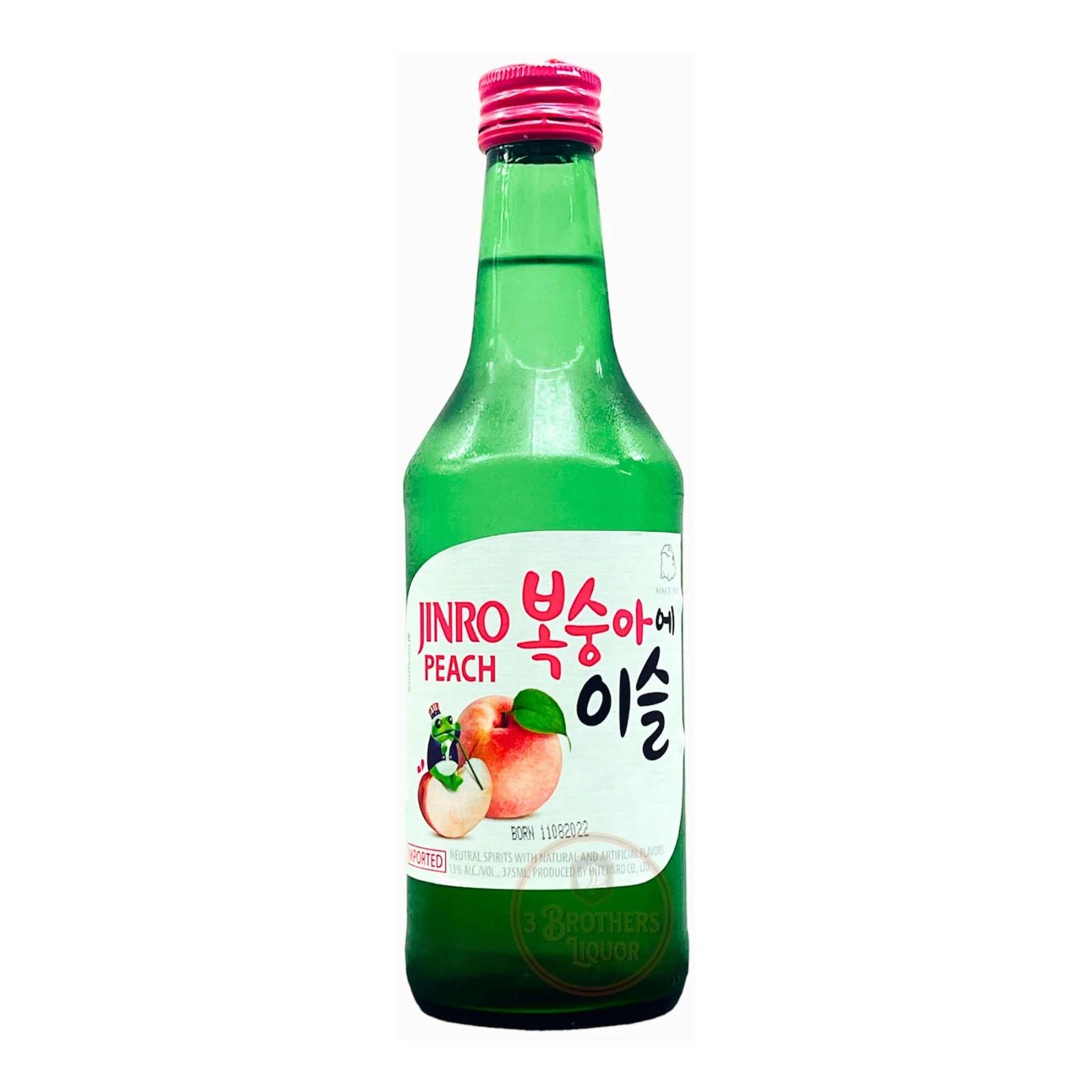 Jinro Peach Soju bottle