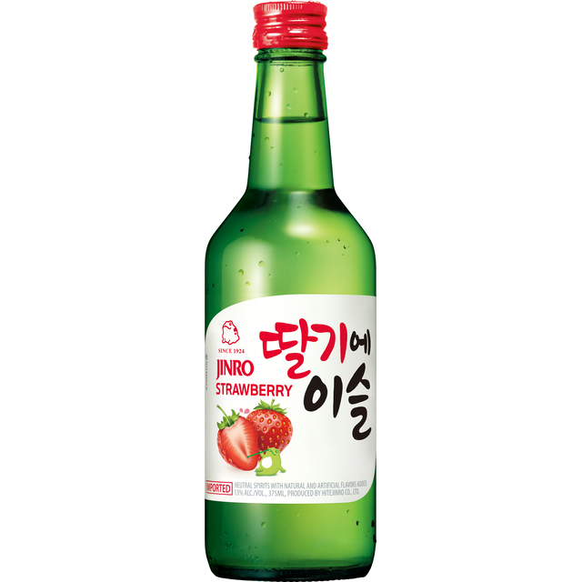 Jinro Strawberry Soju Use Code 65344 bottle