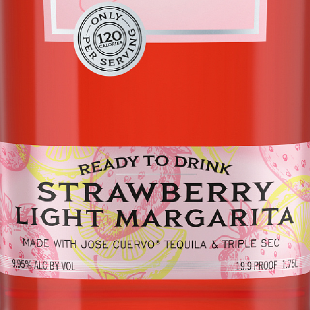 Jose Cuervo Authentic Light Strawberry bottle