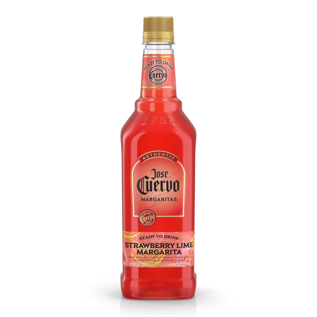Jose Cuervo Authentic Margarita Double Strength Strawberry L bottle
