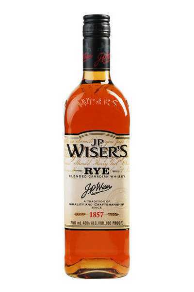 Jp Wisers Rye bottle