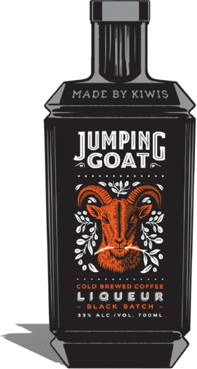 Jumping Goat Cold Brewed Coffee Liqueur Black Batch bottle