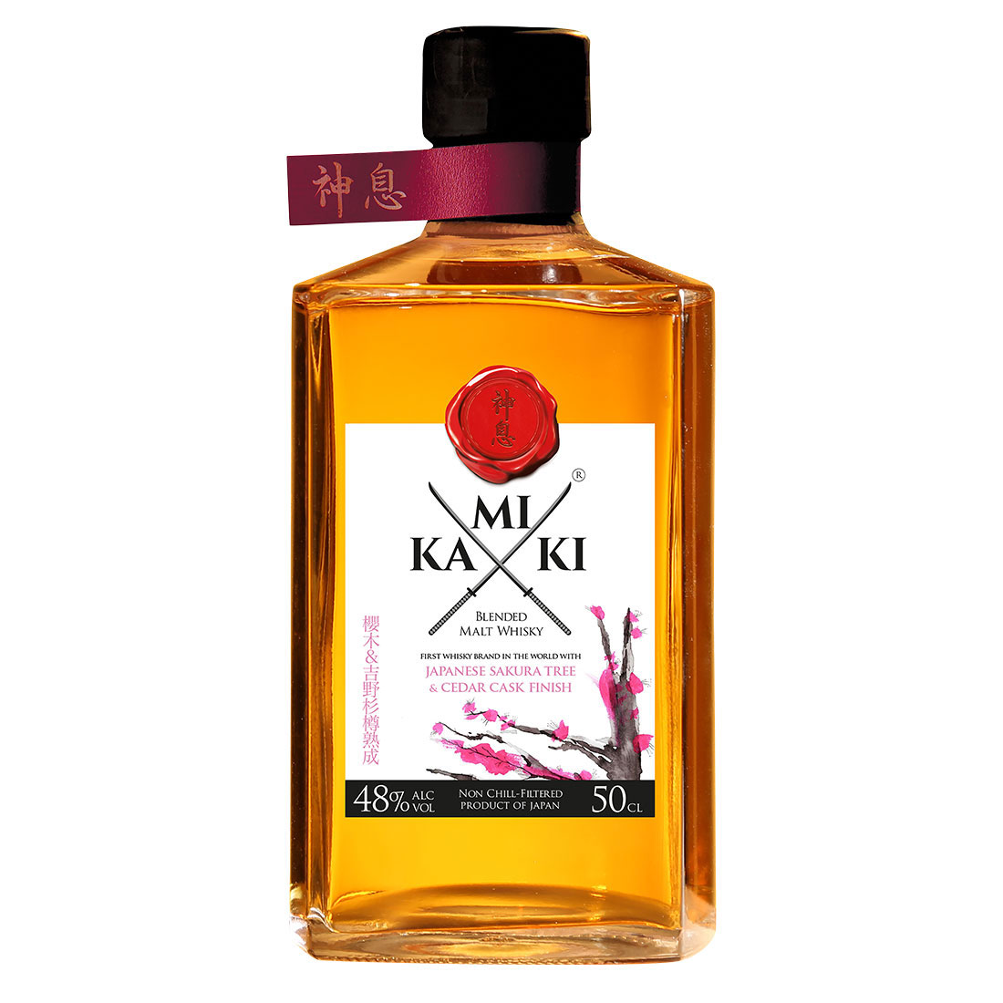 Kamiki Sakura Whisky bottle