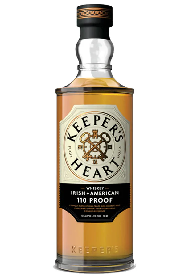 Keepers Heart Irish + American 110 Proof bottle