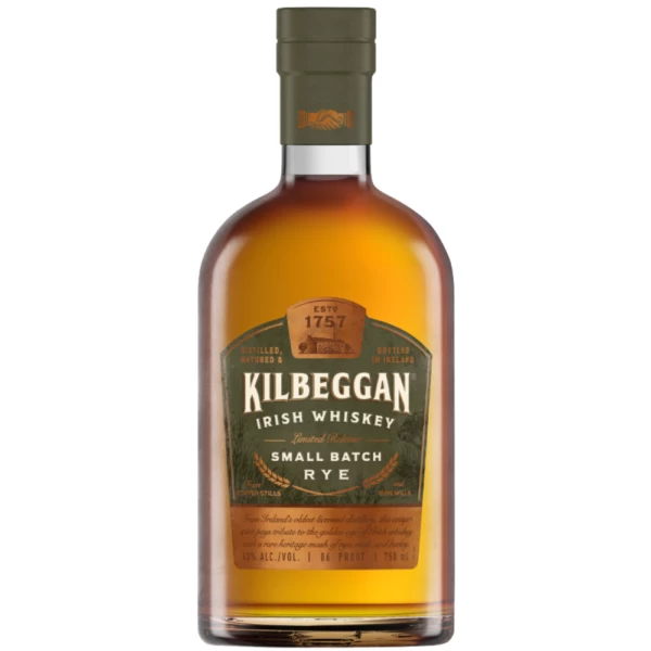 Kilbeggan Small Batch Rye Disco bottle